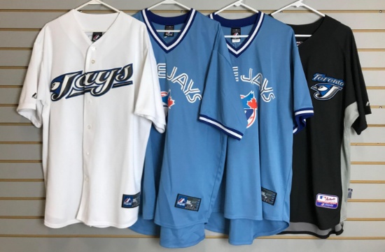 Group of 4 Toronto Blue Jays jerseys