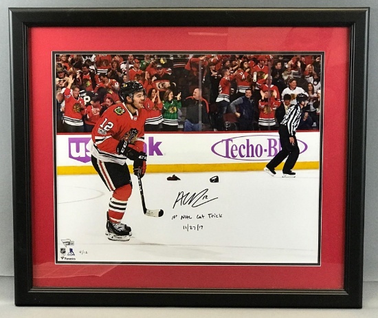 Signed Alex DeBrincat No.12 Chicago Blackhawks Framed Print