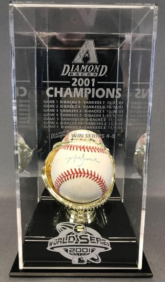 Mark Grace, Gene and Sharon Grace Signed Baseball