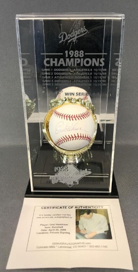 Orel Hershiser Signed Baseball