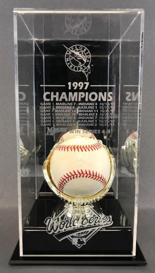 Charles Johnson Signed Baseball