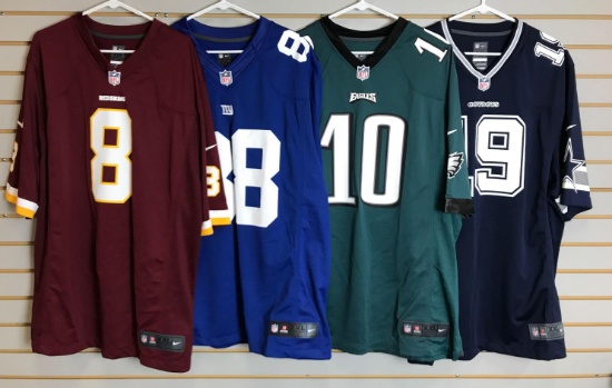 Group of 4 NFL jerseys