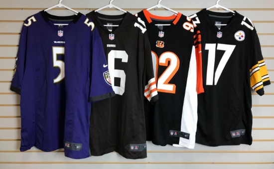 Group of 4 NFL jerseys