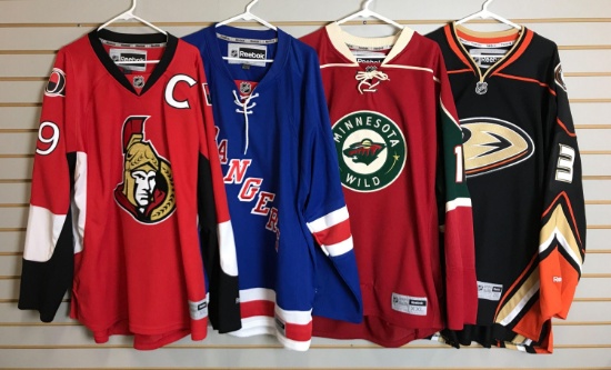 Group of 4 NHL jerseys