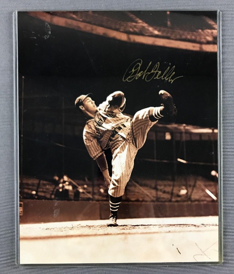 Bob Feller autographed 8x10 photograph