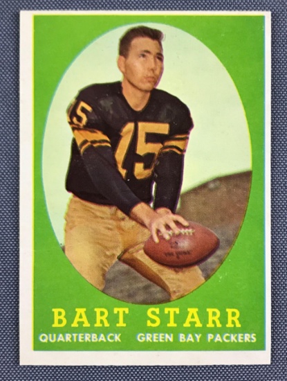 Bart Starr football trading card