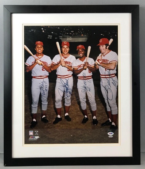 Signed Cincinnati Reds Framed Print