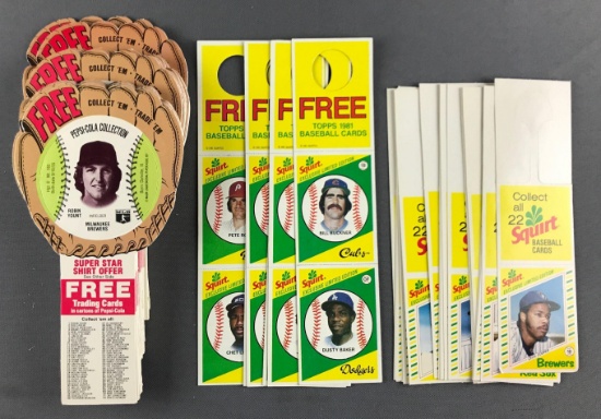 Group of vintage baseball trading cards