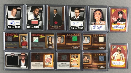 Group of 15 celebrity trading cards