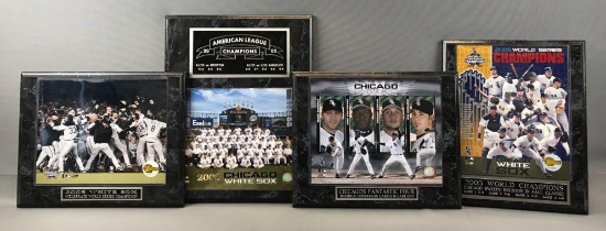 Group of 4 Chicago White Sox 2005 World Series Plaques