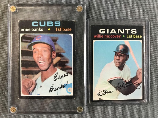 1971 Topps Banks and McCovey