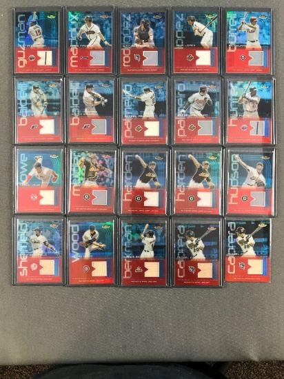 Group of 20 2004 Topps Finest baseball cards