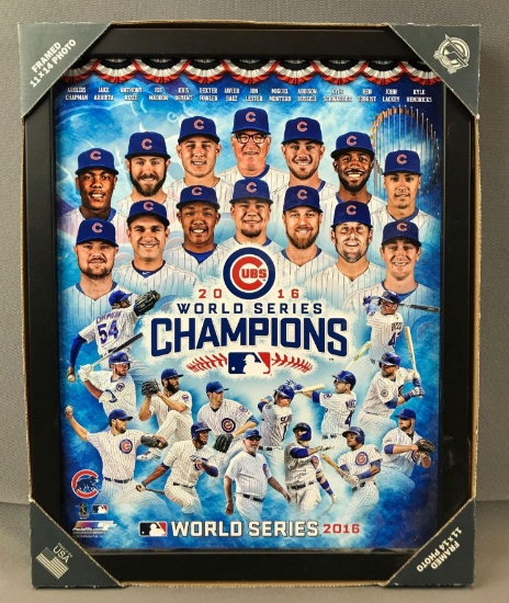 Chicago Cubs 2016 World Series Champions Framed Photo