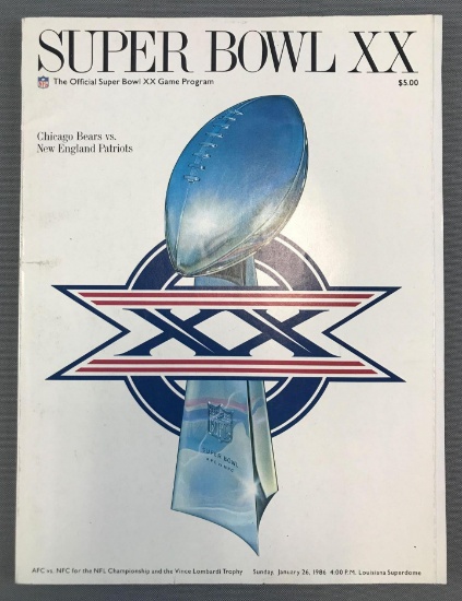 Official Super Bowl XX Game Program