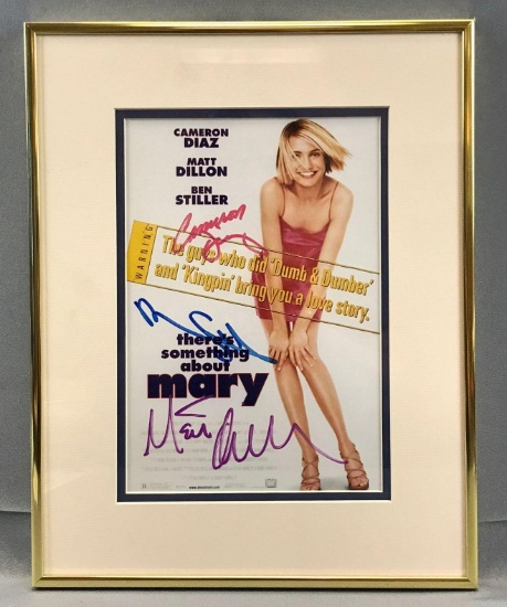 Signed Something About Mary Framed Photograph