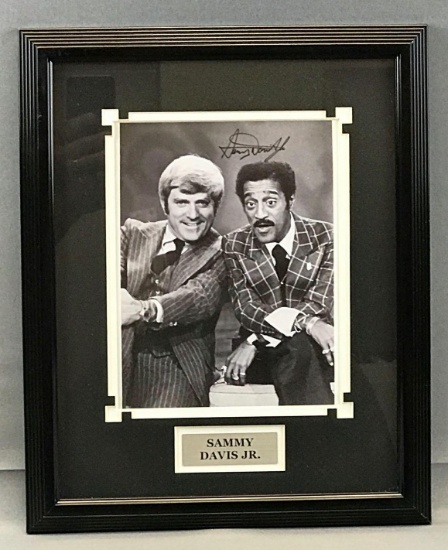 Signed Sammy Davis Jr. Framed Photograph with COA