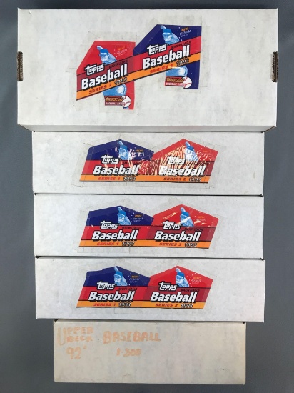 Group of 5 boxes MLB trading cards