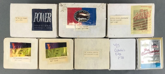 Group of 8 boxes assorted NFL trading cards