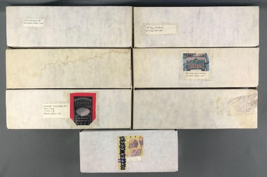Group of 7 boxes assorted NFL trading cards