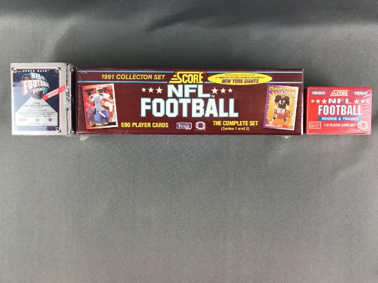 Group of 3 boxes NFL trading cards
