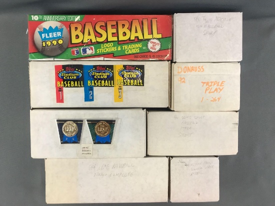 Group of 8 boxes assorted MLB trading cards