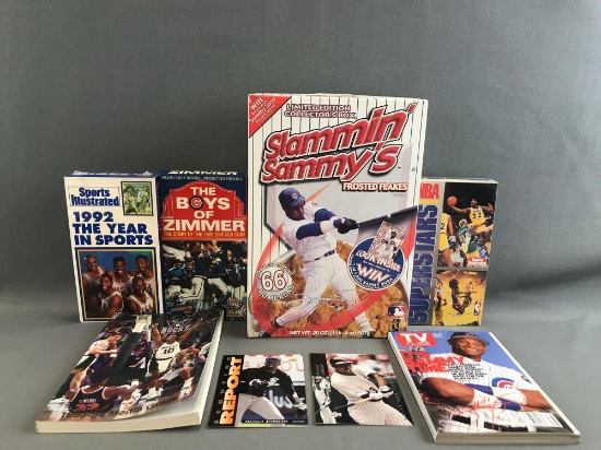 Group of 7 pieces assorted sports memorabilia