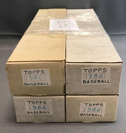 Lot of 4 Topps 1986 Baseball Sets