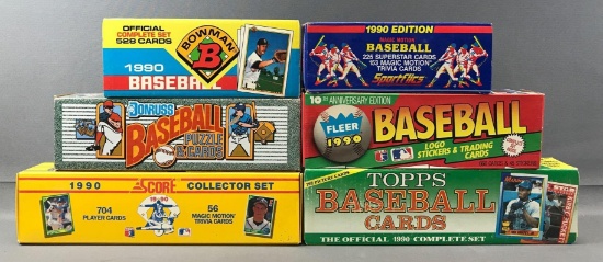 Lot of 6 1990 Baseball Sets