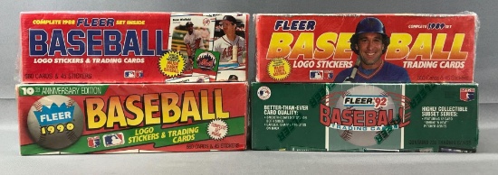 Lot of 4 Fleer Bases Ball Factory Sealed Sets