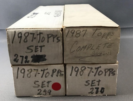 Lot of 4 Topps 1987 Baseball Sets