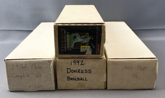 Lot of 4 1992 Baseball Sets