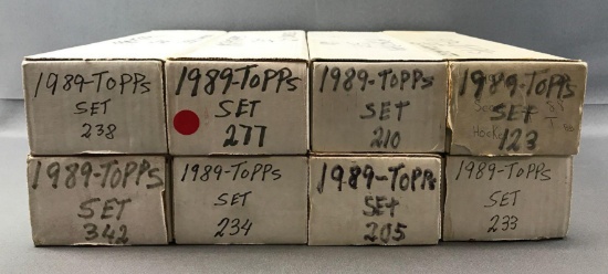 Lot of 8 Topps 1989 Baseball Sets