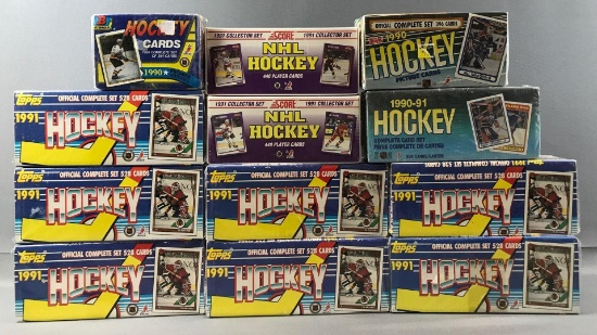 Lot of 12 Topps Hockey Factory Sealed Sets