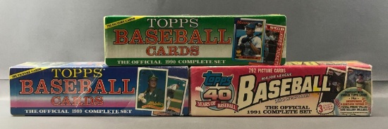 Lot of 3 Topps Factory Sealed Baseball Sets