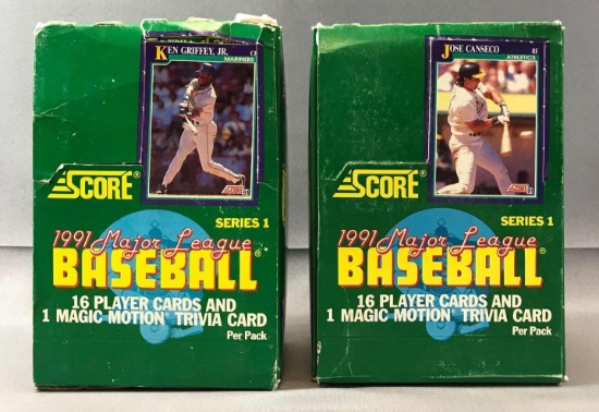Lot of 2 Score Baseball Wax Boxes