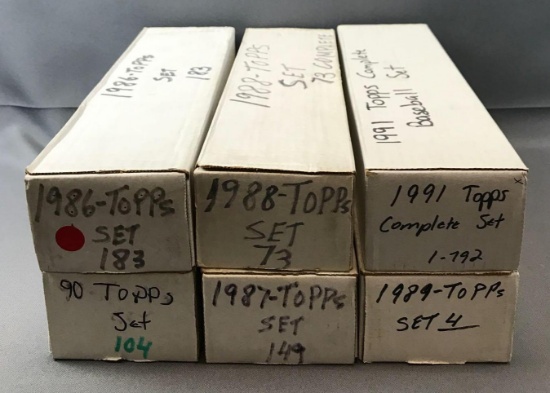 Lot of 6 Topps Baseball Sets