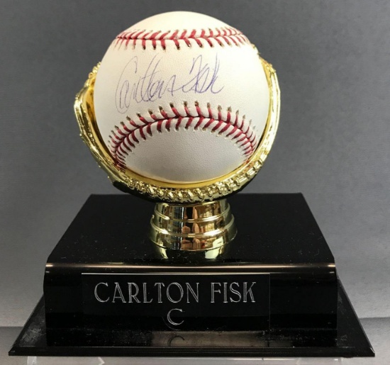 Signed Carlton Fisk Chicago White Sox Baseball