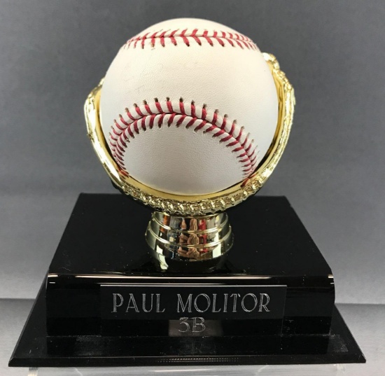 Signed Paul Molitor Milwaukee Brewers Baseball