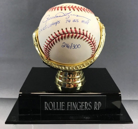 Signed Rollie Fingers Oakland A?s Baseball