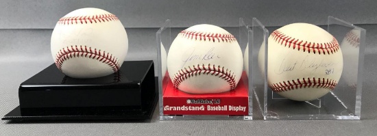 Group of 3 Signed Baseballs