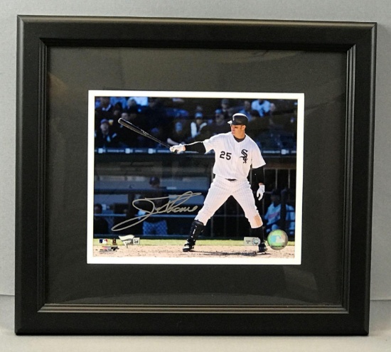 Signed Jim Thome No.25 Chicago White Sox Framed Print