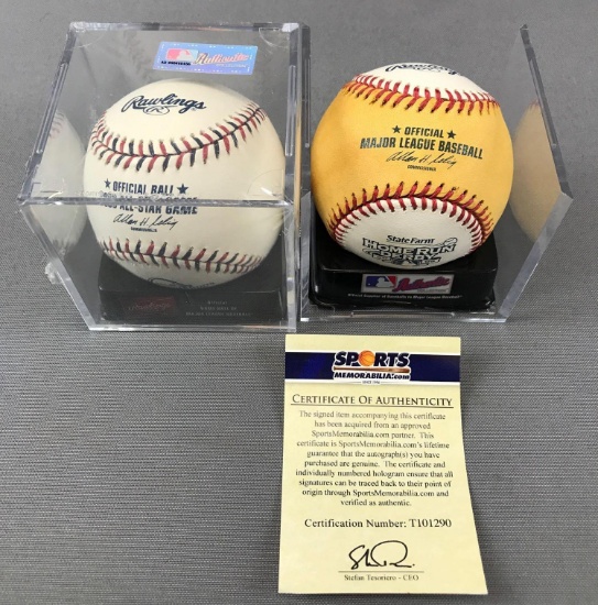 Group of 2 Official Game Balls of MLB