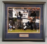 Signed framed Bernard Berrian Chicago Bears photograph