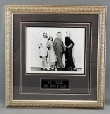 Signed framed WC Fields vintage photograph with Burns and Allen