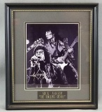 Signed framed Mick Jagger lithograph art