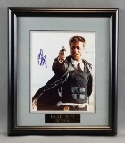 Signed framed Brad Pitt Seven photograph
