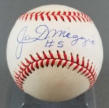Signed Joe DiMaggio #5 baseball