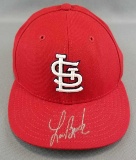 Signed Lou Brock St Louis Cardinals cap