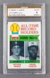 1979 Topps Maris/Aaron all time record holder card