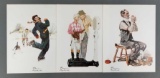 Group of 3 signed Norman Rockwell illustrations